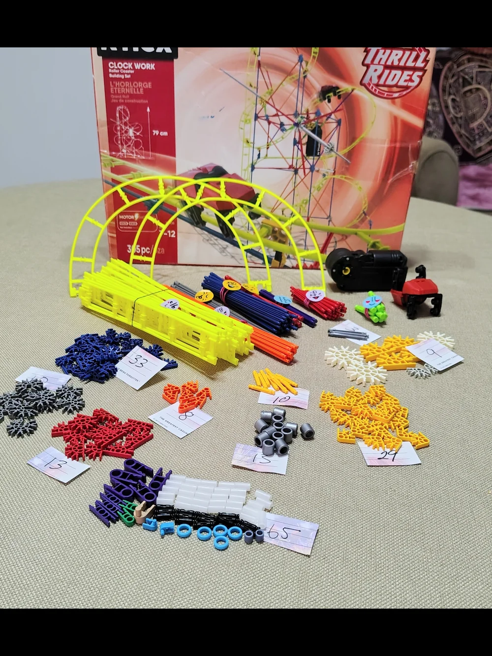 K'NEX Thrill Rides Motorized Roller Coaster Building Set 303 Pieces & 1 Motor